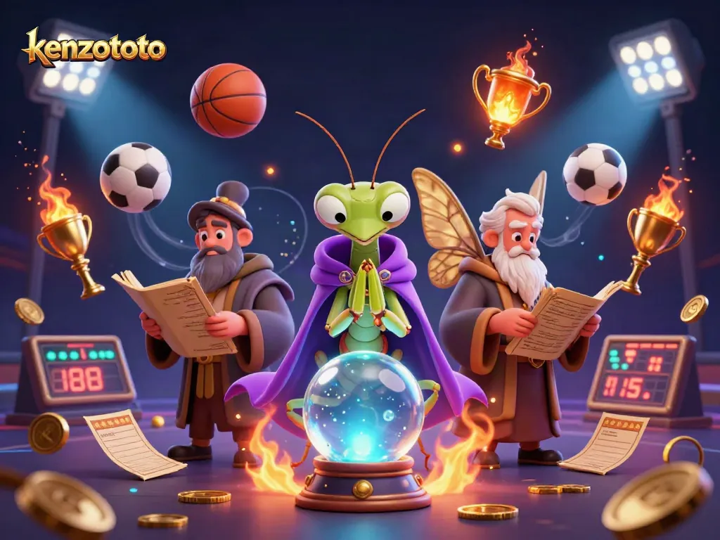 Kenzototo sports betting scene with vibrant 3D characters and dynamic game elements
