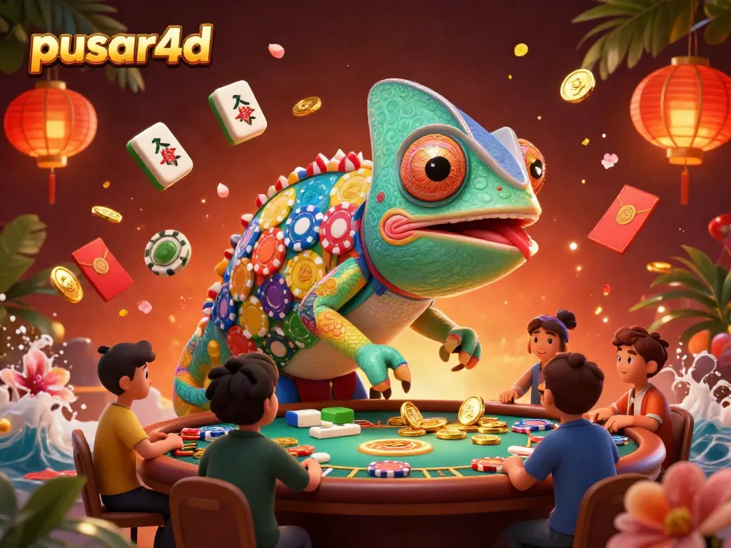 Join the excitement at pusar4d, with a vibrant chameleon casino owner and thrilling slot machines.