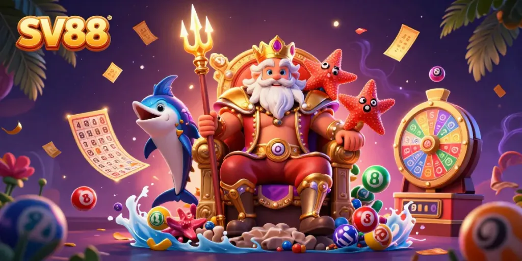 Engage in exciting gameplay at SV88 with colorful lottery elements and dynamic characters.