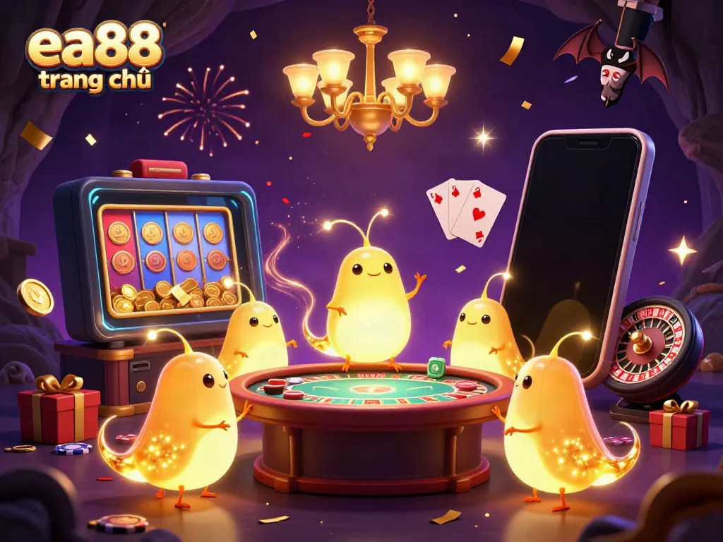 Play engaging casino games with endless thrill at ea88 trang chủ, featuring vibrant illustrations of unique characters.