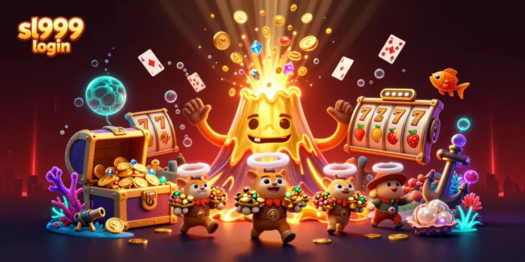 Experience sl999 login through the thrilling eruption of casino treasures and dynamic gameplay.