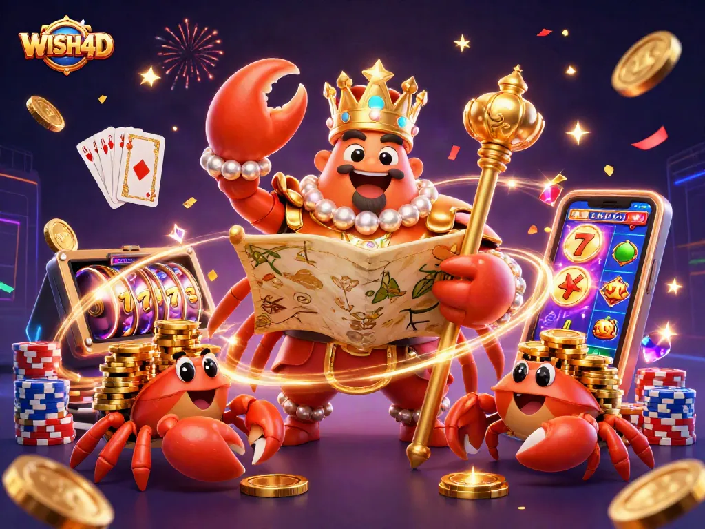 WISH4D showcases the thrilling excitement of slot gaming with vibrant characters and dynamic elements.