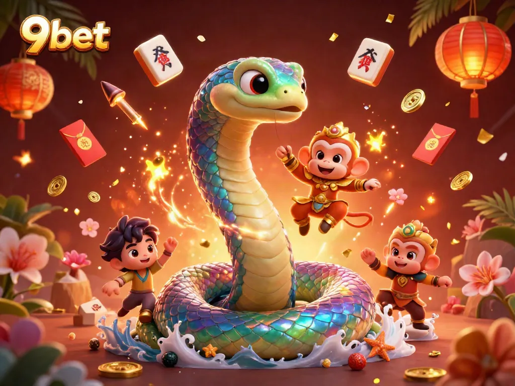 Experience the vibrant and immersive world of 9bet with dynamic gambling elements and playful characters.
