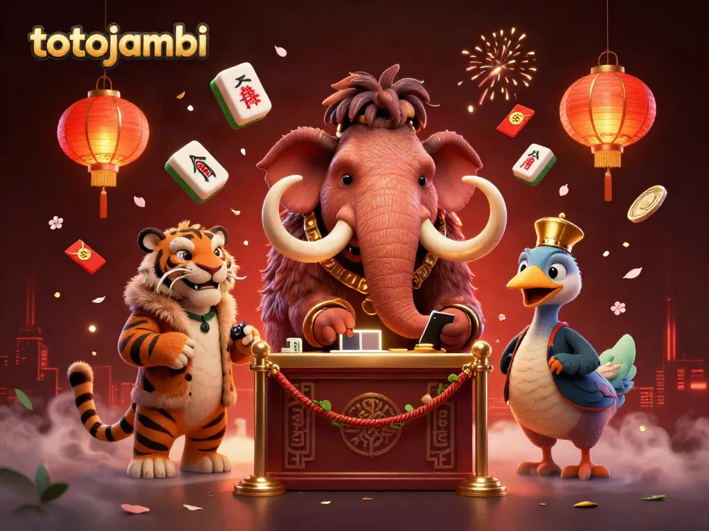Experience excitement at the casino with totojambi's vibrant 3D characters and dynamic elements.