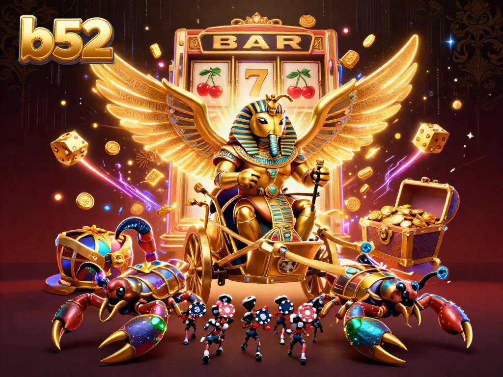 Experience b52's thrilling casino adventure with dynamic characters, games, and vibrant visuals.