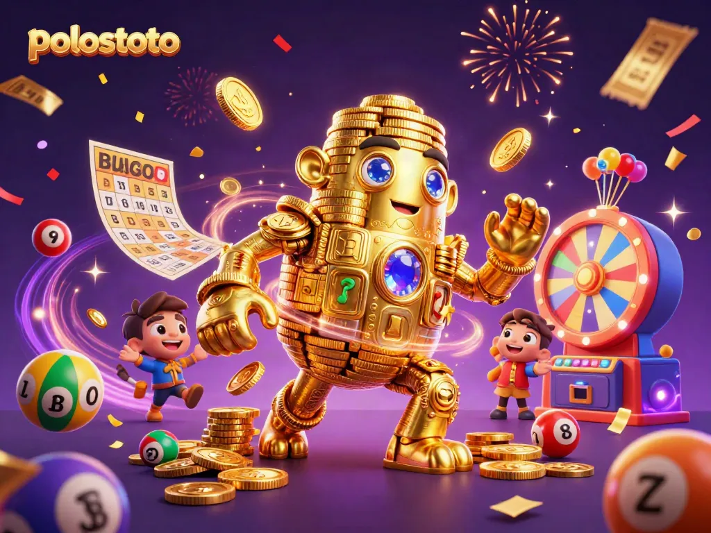 Experience the exciting thrill of polostoto with a vibrant golem and dynamic casino elements.